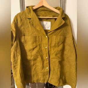 notPERFECTLINEN RENO button shirt